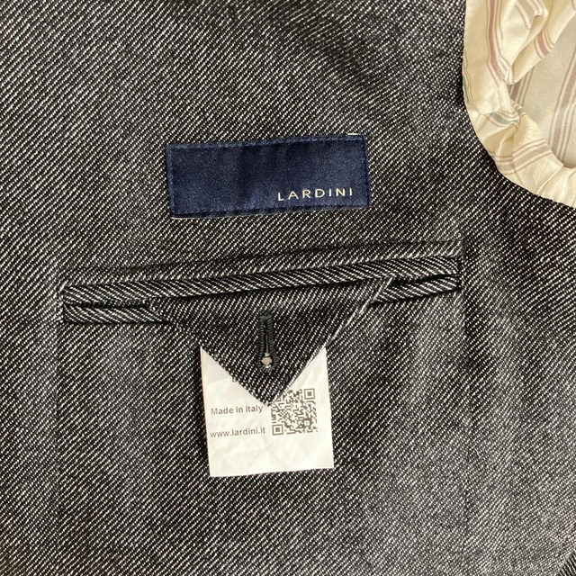 LARDINI(ラルディーニ)のLardini   ラルディーニ　グレー　ダブル　チェスター　50 48 メンズのジャケット/アウター(チェスターコート)の商品写真