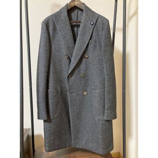 ラルディーニ(LARDINI)のLardini   ラルディーニ　グレー　ダブル　チェスター　50 48(チェスターコート)