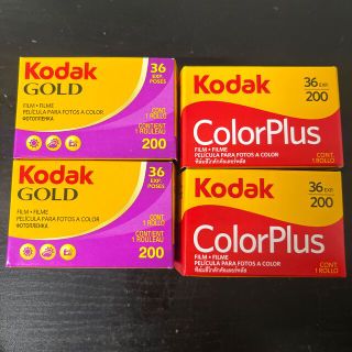 4個セット！Kodak カラーフィルムcolor plus200 gold200(フィルムカメラ)