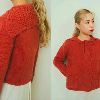 試着のみ madder madder ポンポンニットカーディガン