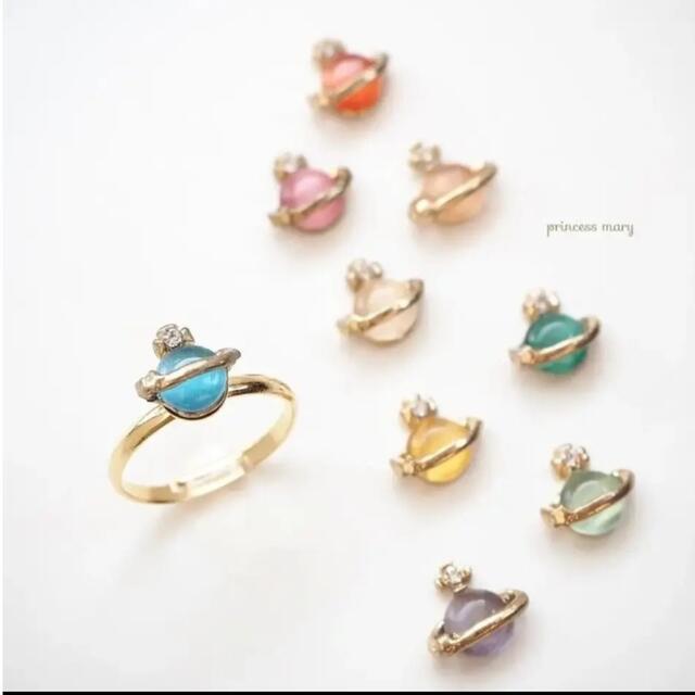 数量限定》ベージュ♡土星リング レディースのアクセサリー(リング(指輪))の商品写真