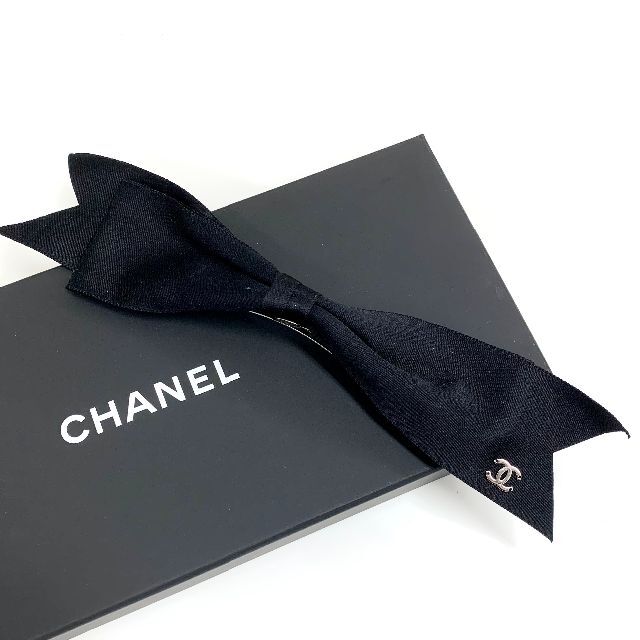 CHANEL - 5333 シャネル ココマーク リボン バレッタ ヘアアクセサリー