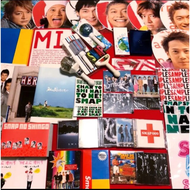 SMAP  うちわ バンダナ? タオル CD 等 まとめ売り S-1