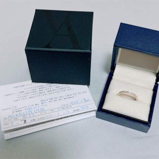 ヴァンドームアオヤマ(Vendome Aoyama)のヴァンドーム青山／ハーフエタニティリング K18YG ダイヤモンド0.15ct(リング(指輪))