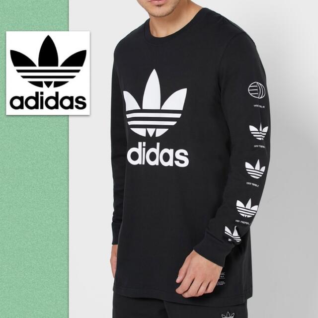 adidas(アディダス)のadidas originals ロンT 袖プリント メンズのトップス(Tシャツ/カットソー(七分/長袖))の商品写真