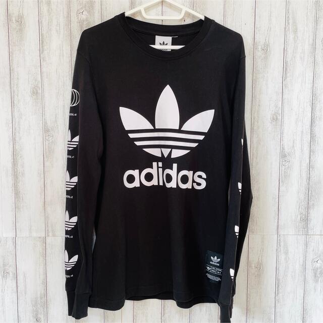 adidas(アディダス)のadidas originals ロンT 袖プリント メンズのトップス(Tシャツ/カットソー(七分/長袖))の商品写真