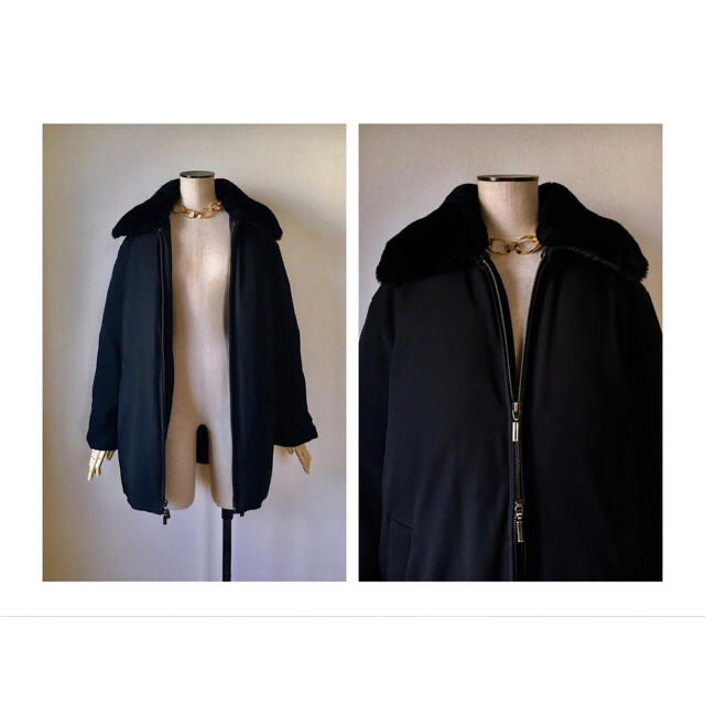 THE ROW(ザロウ)の90s DONNA KARAN Fur Collar Down Coat ダウン レディースのジャケット/アウター(ダウンジャケット)の商品写真