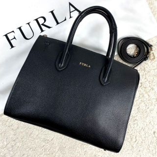 楽天市場】 美品♡ FURLA フルラ ピン サッチェル ハンドバッグ
