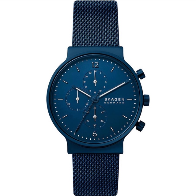 【新品】SKAGEN ディープブルー クロノグラフウォッチ