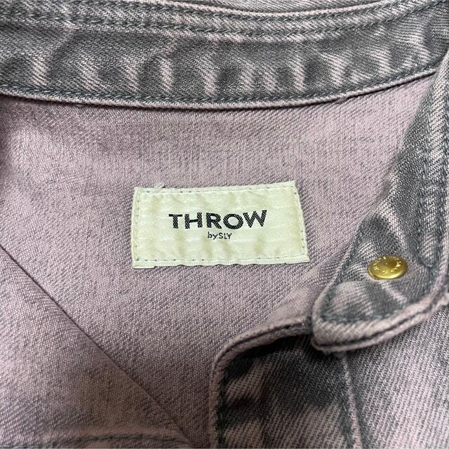 SLY(スライ)のthrow by sly スライ　デニムジャケット　アウター レディースのジャケット/アウター(Gジャン/デニムジャケット)の商品写真