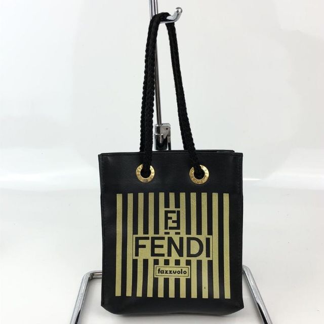 FENDI フェンディ ペカン柄 ストライプ ボストンバッグ ブランド 最