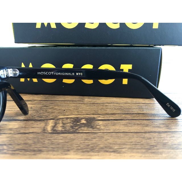 MOSCOT LEMTOSH 46 BLACK 度なしクリア・カラー付き 3