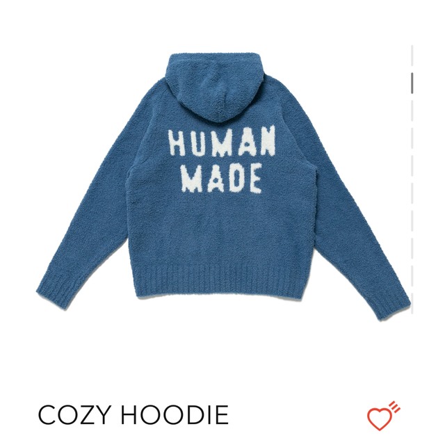 HUMAN MADE(ヒューマンメイド)のhumanmade ヒューマンメイド cozyhoodie M メンズのジャケット/アウター(ダウンジャケット)の商品写真