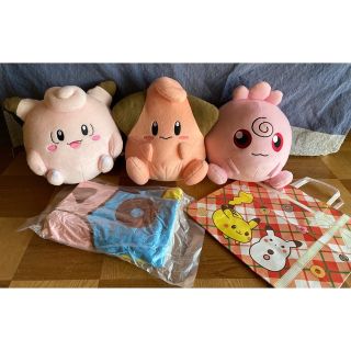 ポケモン(ポケモン)のミスド ポケモン　ブランケット ピッピ ププリン ピィぬいぐるみ(キャラクターグッズ)