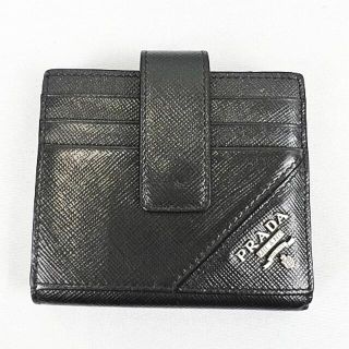 プラダ(PRADA)のPRADA SAFFIANO サフィアーノ2MC063 二つ折り財布(名刺入れ/定期入れ)