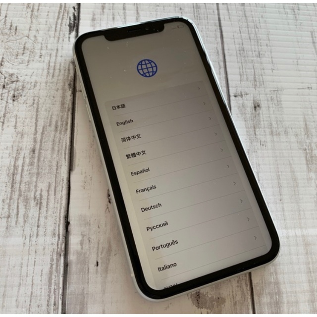 スマートフォン/携帯電話★ジャンクiPhone XR White 64 GB SIMフリー