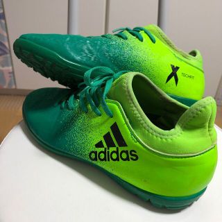 アディダス(adidas)のadidas グリーン系 サイズ24cm    正規品　値下げ‼︎(シューズ)