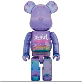 ベアブリック(BE@RBRICK)のBE@RBRICK X-girl CLEAR PURPLE 1000％(フィギュア)