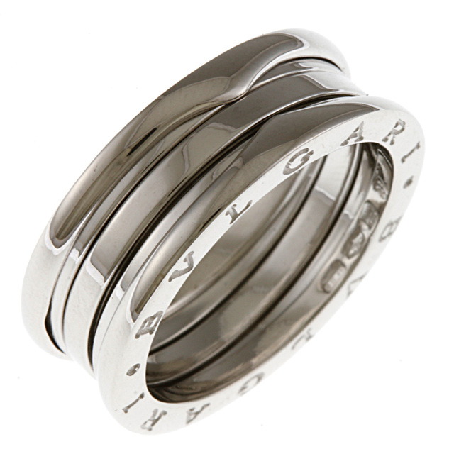 安い購入 19.5号 リング・指輪 BVLGARI ブルガリ - BVLGARI 3バンド 中古 K18ホワイトゴールド リング(指輪)