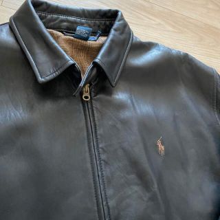 大きなサイズ ポロラルフローレン ラムレザージャケット XL