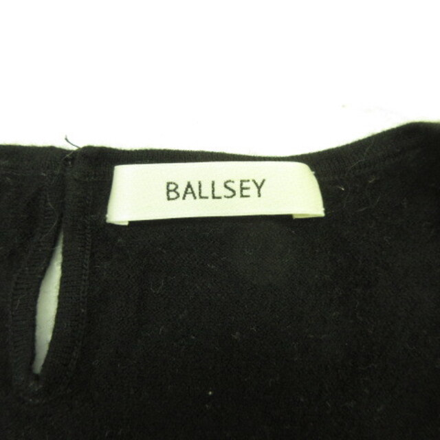 Ballsey(ボールジィ)のボールジー BALLSEY トゥモローランド ニット セーター 半袖 黒 38 レディースのトップス(ニット/セーター)の商品写真