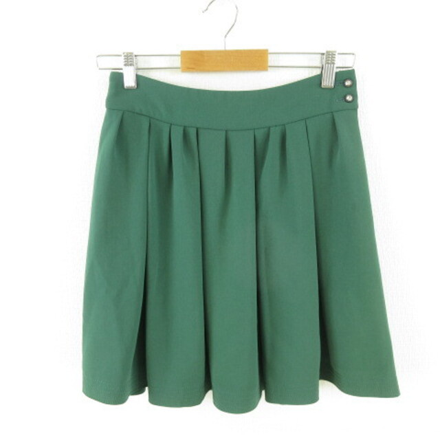 ROPE’(ロペ)のロペ ROPE ミニスカート プリーツ 緑 グリーン 38 レディースのスカート(ミニスカート)の商品写真
