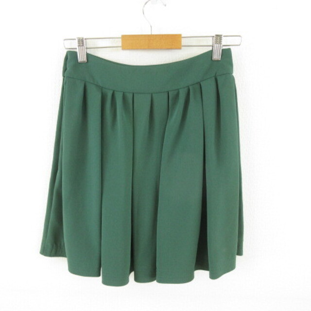 ROPE’(ロペ)のロペ ROPE ミニスカート プリーツ 緑 グリーン 38 レディースのスカート(ミニスカート)の商品写真