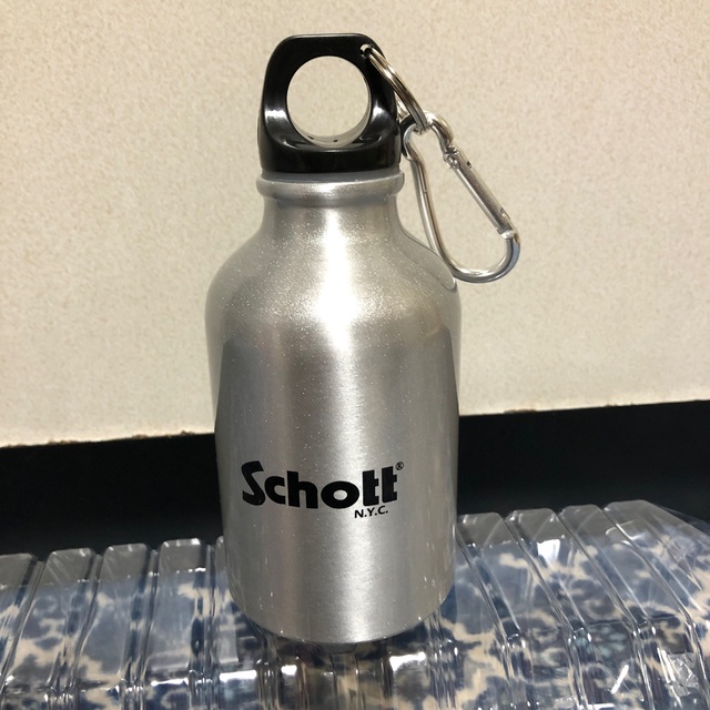 Schott カラビナ付きアルミボトル　300ml   ツヤあり スポーツ/アウトドアのスポーツ/アウトドア その他(その他)の商品写真