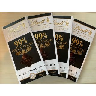 リンツ(Lindt)のリンツ　Lindt　 チョコレート　エクセレンス　99% カカオ  4個セット(菓子/デザート)