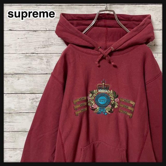 【 美品 】 希少Lサイズ supreme 大人気パーカー