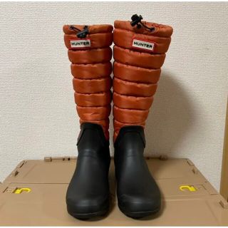 HUNTER レインブーツ　オレンジ　UK5約24cm