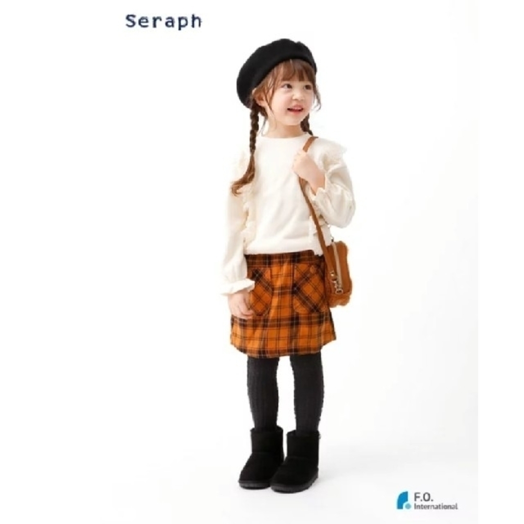 Seraph(セラフ)のあくあ様専用ﾟ.*･｡ﾟ*゜セラフ　チェック赤＆裏フリーススカート キッズ/ベビー/マタニティのキッズ服女の子用(90cm~)(スカート)の商品写真