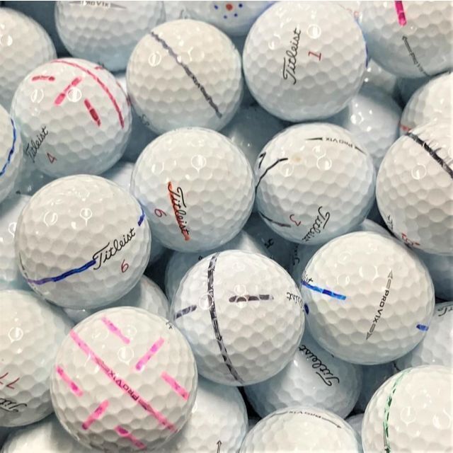 Titleist(タイトリスト)の227・★ロストボール V1x ホワイト 20球 マーカー スポーツ/アウトドアのゴルフ(その他)の商品写真