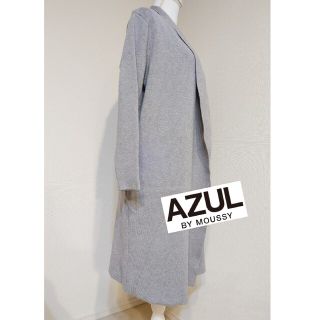 AZUL by moussy スムース編みニュアンスシルエットコーディガン