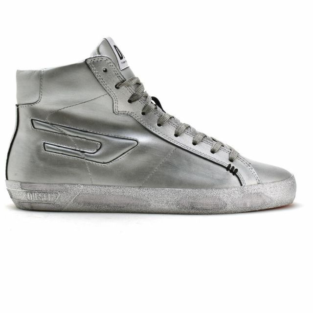 DIESEL(ディーゼル)の【SILVER】DIESEL S-LEROJI MID メンズの靴/シューズ(スニーカー)の商品写真