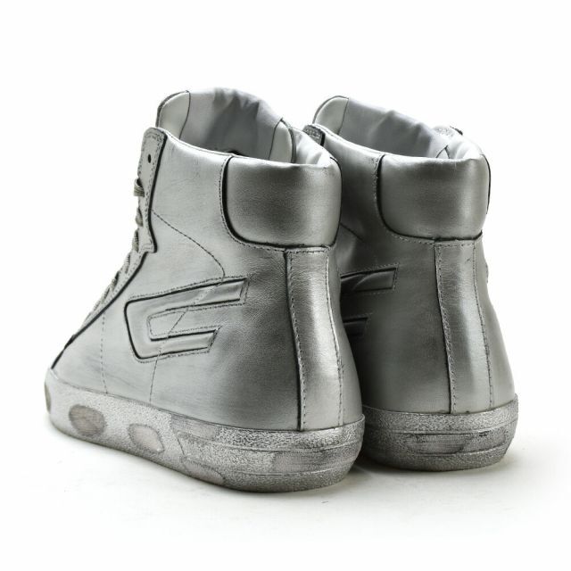 DIESEL(ディーゼル)の【SILVER】DIESEL S-LEROJI MID メンズの靴/シューズ(スニーカー)の商品写真