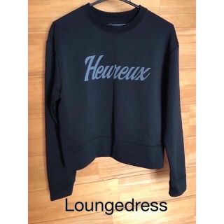 ラウンジドレス(Loungedress)の【新品】ラウンジドレス　プリントスウェットプルオーバー　トレーナー(トレーナー/スウェット)