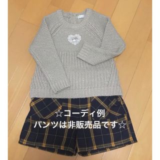 エニィファム(anyFAM)の長袖トップス　サイズ120 ピンク　韓国子供服　チュニック　柔らかニット(ニット)