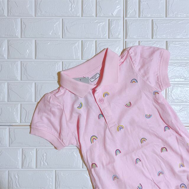 キッズワンピース　綿100%    子供服　ピンク　130 キッズ/ベビー/マタニティのキッズ服女の子用(90cm~)(ワンピース)の商品写真