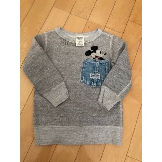 デニムダンガリー(DENIM DUNGAREE)のDENIM DUNGAREEミッキースウェット100センチ(Tシャツ/カットソー)