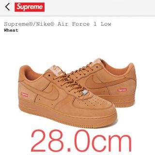 シュプリーム(Supreme)のsupreme air force 1 wheat us10 28 エアフォース(スニーカー)