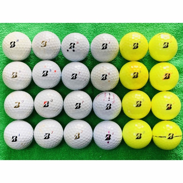 BRIDGESTONE(ブリヂストン)のゴルフボール ロストボール ブリヂストン TOUR B 24球 11/15 スポーツ/アウトドアのゴルフ(その他)の商品写真