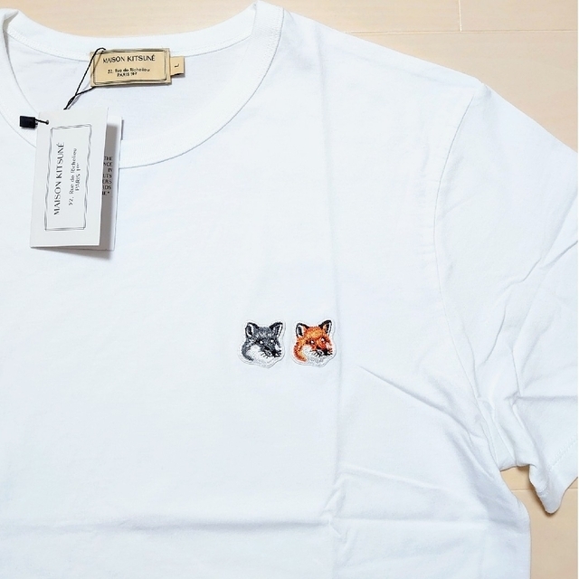 MAISON KITSUNE' - 新品☆MAISON KITSUNE ダブルフォックス 刺繍 T ...