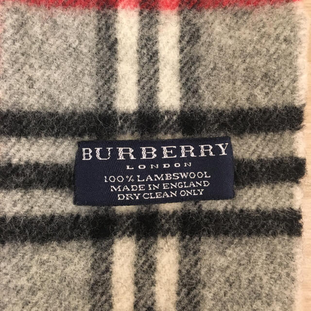 BURBERRY(バーバリー)の【タイムセール中】バーバリー マフラー ラム ウール グレー レディースのファッション小物(マフラー/ショール)の商品写真