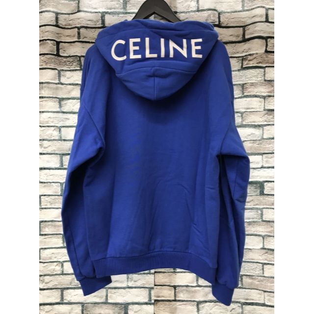 CELINE セリーヌ 21SS LOOSE HOODIE WHIT HOOD LOGO 2Y499052H フードロゴスウェットプルオーバーパーカー ピンク