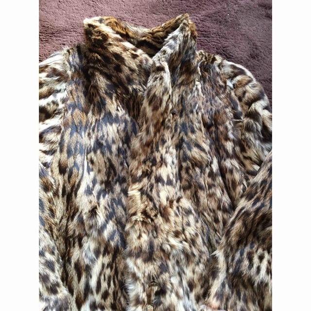 美品　高級毛皮　レオパード　キャット　leopard