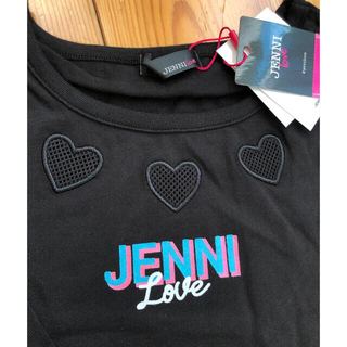 ジェニィ(JENNI)の新品タグ付き JENNI LOVE 透かしハートロンＴ 150(Tシャツ/カットソー)