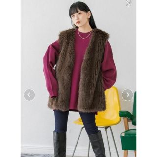 ジーナシス(JEANASIS) ファーベスト ベスト/ジレ(レディース)の通販 61 ジーナシス(JEANASIS) ファーベスト ベスト/ジレ(レディース)の通販 61
