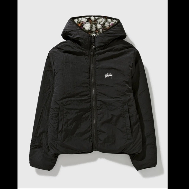 Stussy リバーシブルフリースジャケット　Black