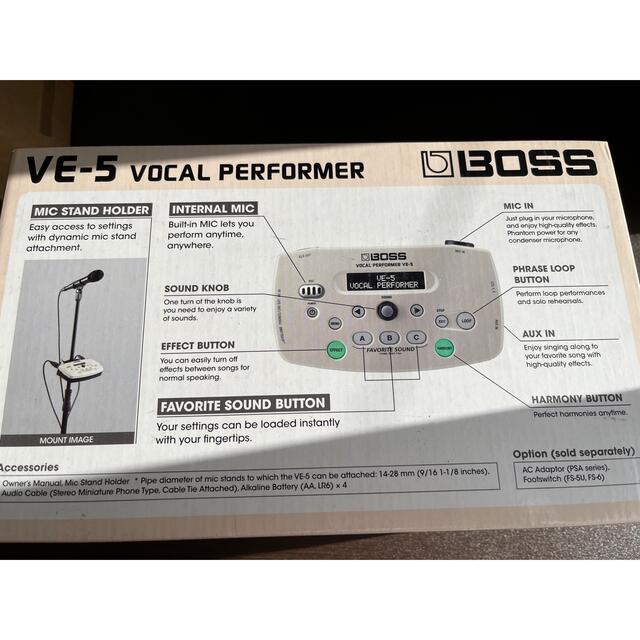 BOSS(ボス)のBOSS VOCAL PERFORMER VE-５　美品 楽器のレコーディング/PA機器(エフェクター)の商品写真